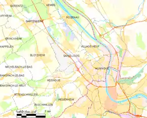Poziția localității Saint-Louis
