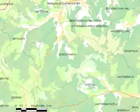 Poziția localității Sondernach