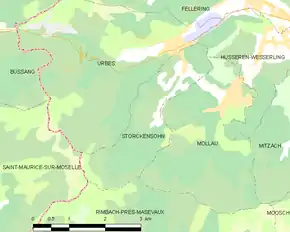 Poziția localității Storckensohn