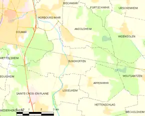 Poziția localității Sundhoffen