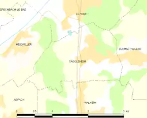 Poziția localității Tagolsheim