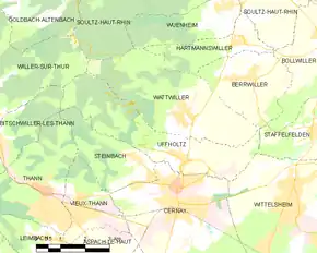 Poziția localității Uffholtz