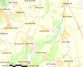 Poziția localității Ungersheim