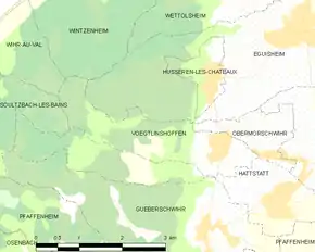 Poziția localității Voegtlinshoffen