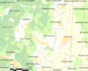 Poziția localității Westhalten