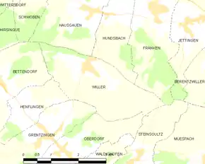 Poziția localității Willer