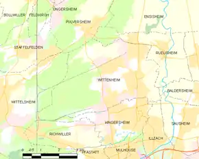 Poziția localității Wittenheim