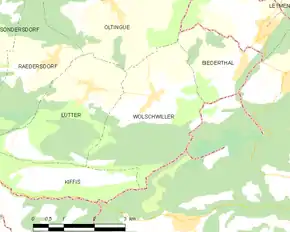 Poziția localității Wolschwiller