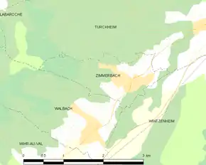 Poziția localității Zimmerbach