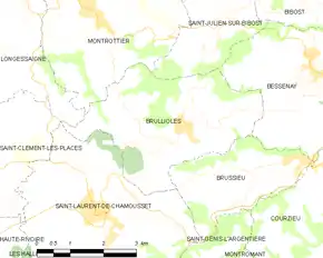 Poziția localității Brullioles