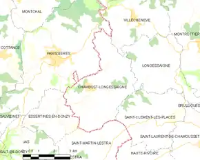 Poziția localității Chambost-Longessaigne