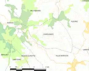 Poziția localității Chiroubles