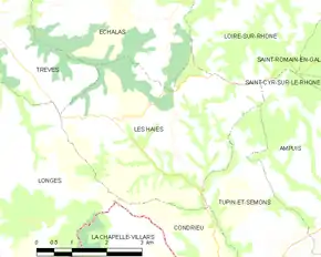 Poziția localității Les Haies