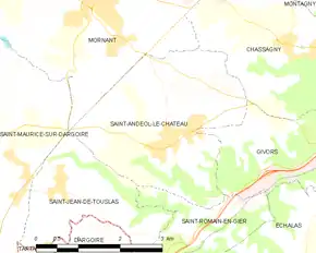 Poziția localității Saint-Andéol-le-Château