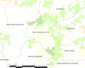 Poziția localității Saint-André-la-Côte