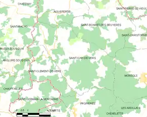 Poziția localității Saint-Igny-de-Vers