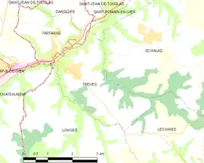 Poziția localității Trèves