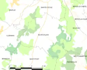 Poziția localității Bourgvilain