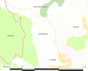 Poziția localității Chasselas