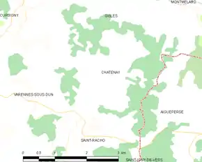 Poziția localității Châtenay