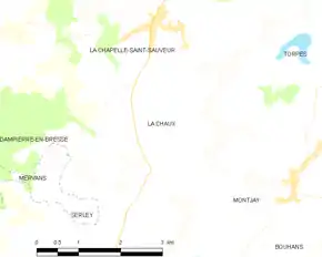 Poziția localității La Chaux