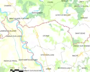 Poziția localității Cronat