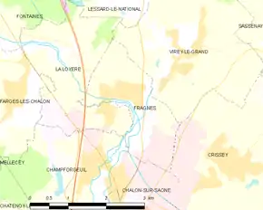 Poziția localității Fragnes