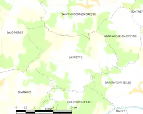 Poziția localității La Frette