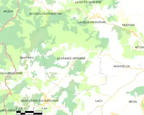 Poziția localității La Grande-Verrière