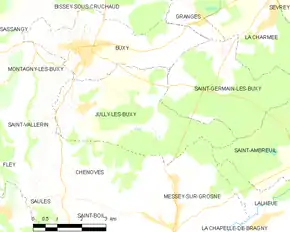 Poziția localității Jully-lès-Buxy