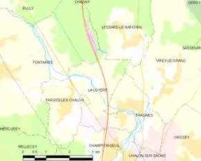 Poziția localității La Loyère