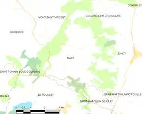 Poziția localității Mary