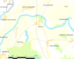 Poziția localității Navilly