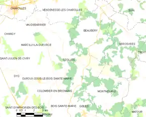 Poziția localității Ozolles
