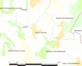 Poziția localității Paris-l'Hôpital