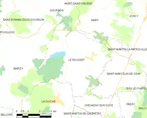 Poziția localității Le Rousset