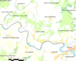 Poziția localității Saint-Agnan