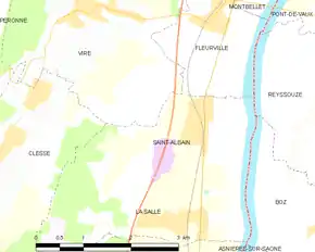 Poziția localității Saint-Albain