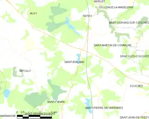 Poziția localității Saint-Émiland