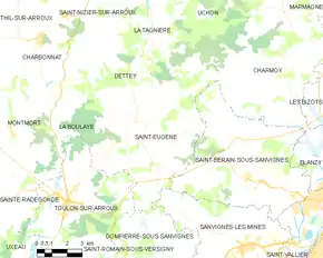 Poziția localității Saint-Eugène