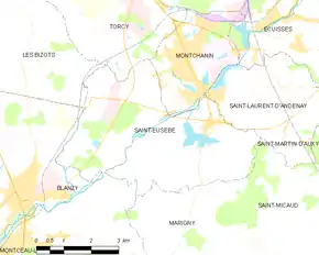 Poziția localității Saint-Eusèbe