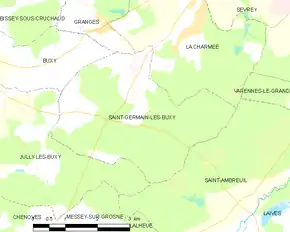 Poziția localității Saint-Germain-lès-Buxy