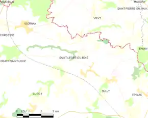 Poziția localității Saint-Léger-du-Bois