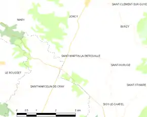 Poziția localității Saint-Martin-la-Patrouille