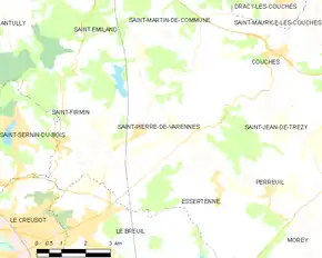 Poziția localității Saint-Pierre-de-Varennes