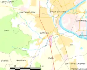 Poziția localității Saint-Rémy