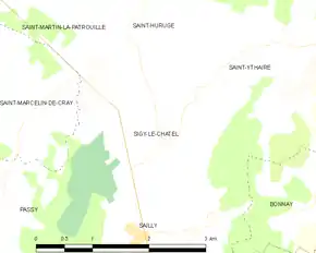 Poziția localității Sigy-le-Châtel