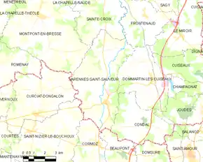 Poziția localității Varennes-Saint-Sauveur