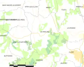 Poziția localității La Vineuse