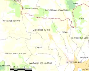 Poziția localității La Chapelle-du-Bois